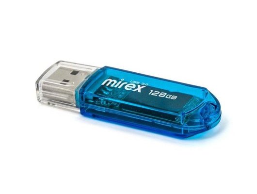 USB Флеш Mirex Elf 128GB, USB 3.0, Синий (Быт)